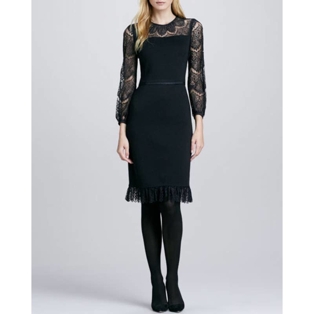 Tory Burch Tiana Lace-Top Dress size M